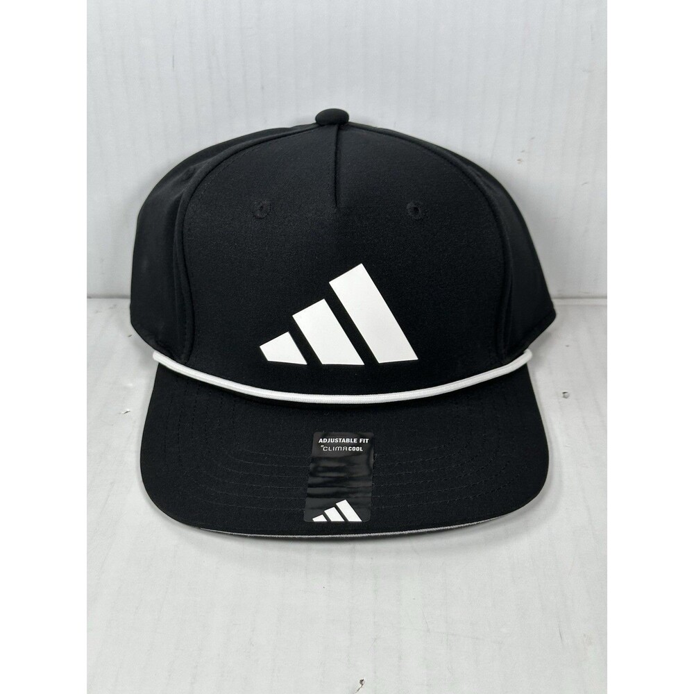 Adidas Men's Midrange Rope Ripstop Snapback Cap Hat Golf Black White 5159045 NEW